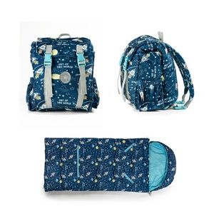 Space-🚀🪐Kids backpack sleeping bag all in one - great for camping, sleepovers-
